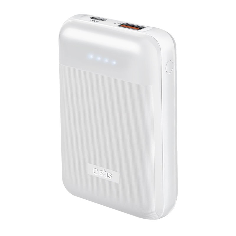 SBS Power Bank 10000 mAh USB+Type-C PD 20W By SBS Baltas