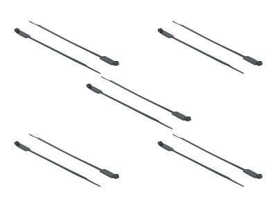 Delock Cable Tie with Label Tap - Kabelbinder - 27 cm - Schwarz (Packung mit 10)