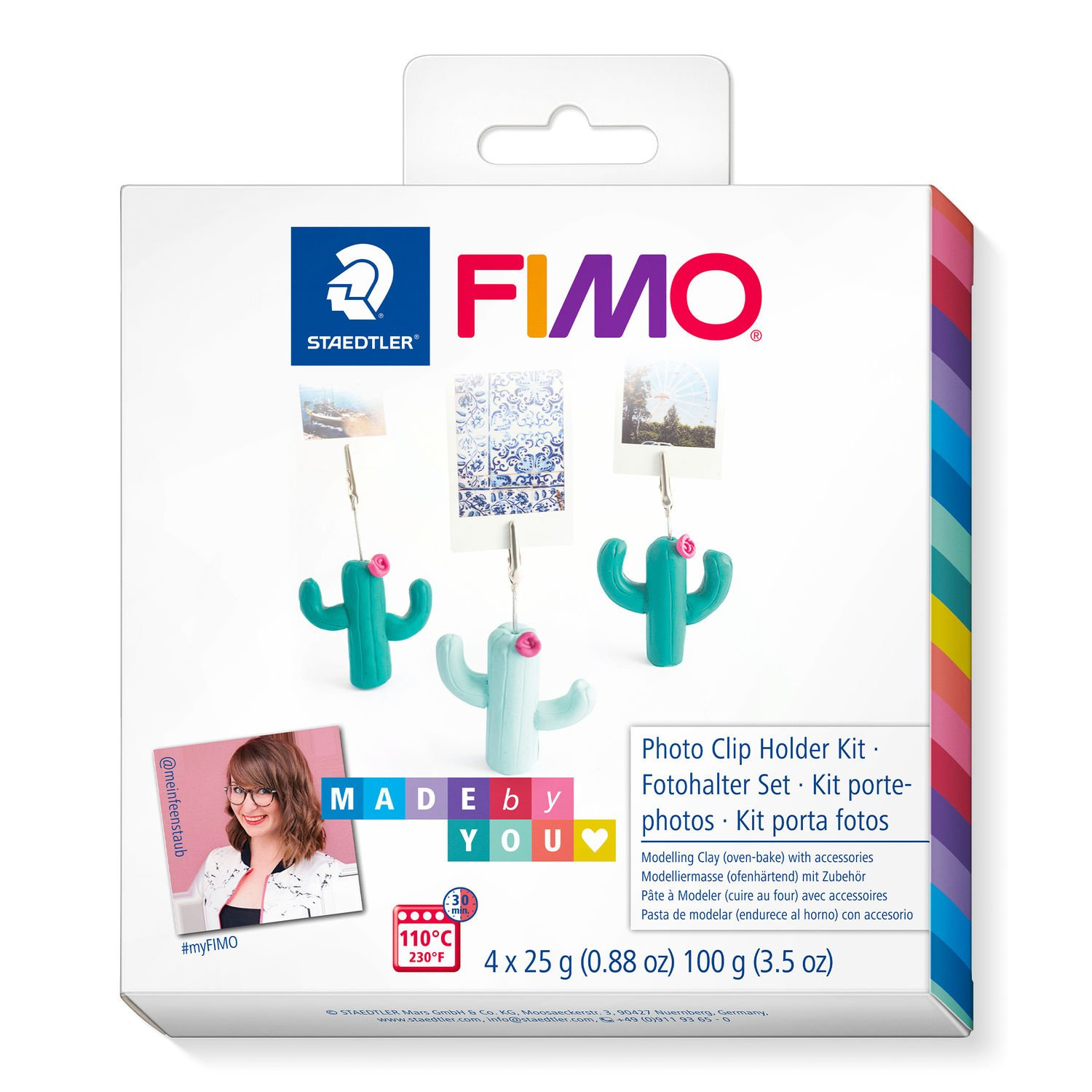 STAEDTLER FIMO 8025 DIY - Modellierton - Beere - Grün - Mintfarbe - Erwachsener - 4 Stück(e) - 3 Farben - 110 °C