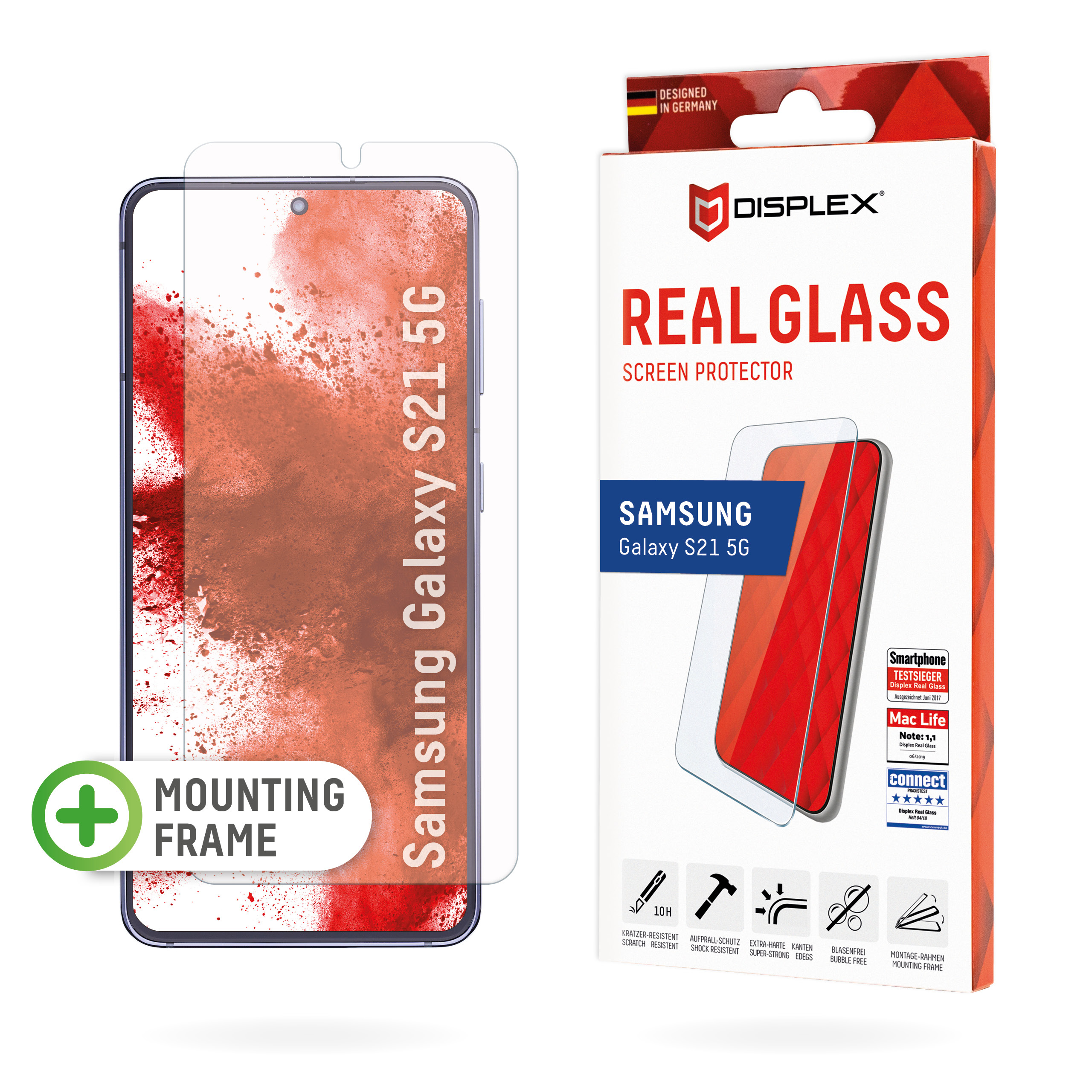 E.V.I. DISPLEX Real Glass - Bildschirmschutz für Handy