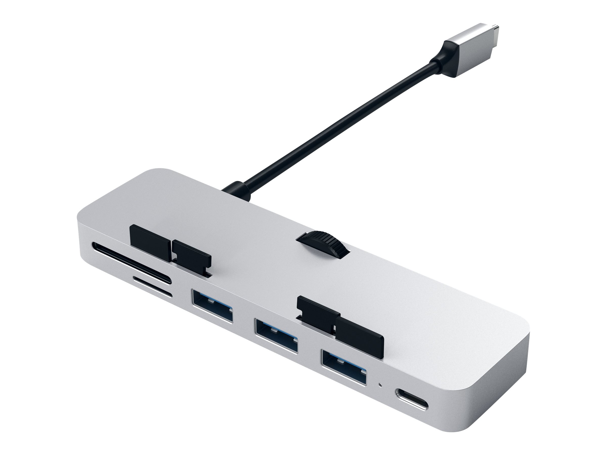 Satechi Aluminum Type-C Clamp Hub Pro - Hub - 3 x SuperSpeed USB 3.0 + 1 x USB-C