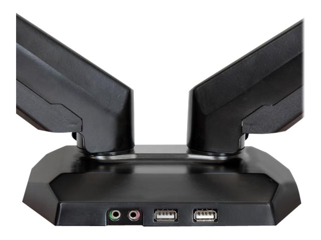 StarTech.com Dual Monitor Halterung mit eingebautem 2 Port USB und Audio Passthrough - Befestigungskit - für LCD-Display (einstellbarer Arm)
