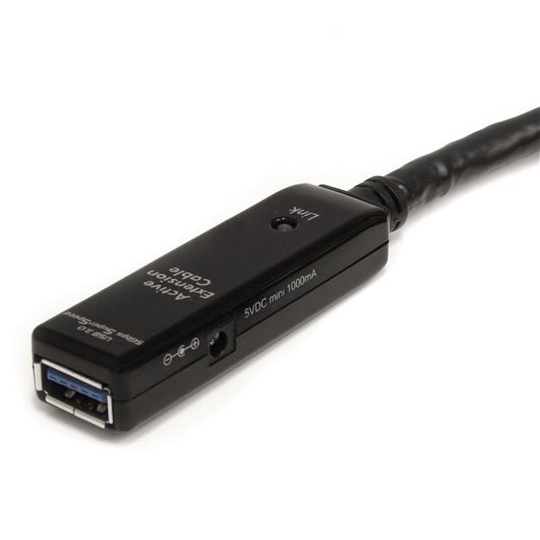 StarTech.com 5 m aktives USB 3.0 Verlängerungskabel - Stecker/Buchse - USB 3.0 SuperSpeed Kabel Verlängerung - USB-Verlängerungskabel - USB Typ A (M)