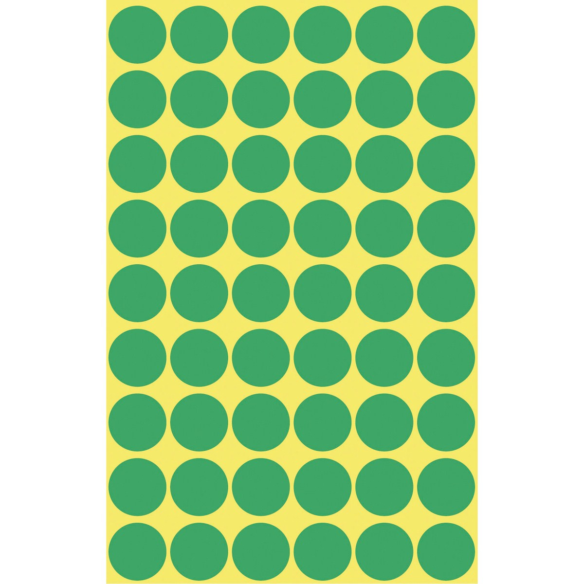Avery Zweckform Grün - 12 mm rund 270 Etikett(en) (5 Bogen x 54)