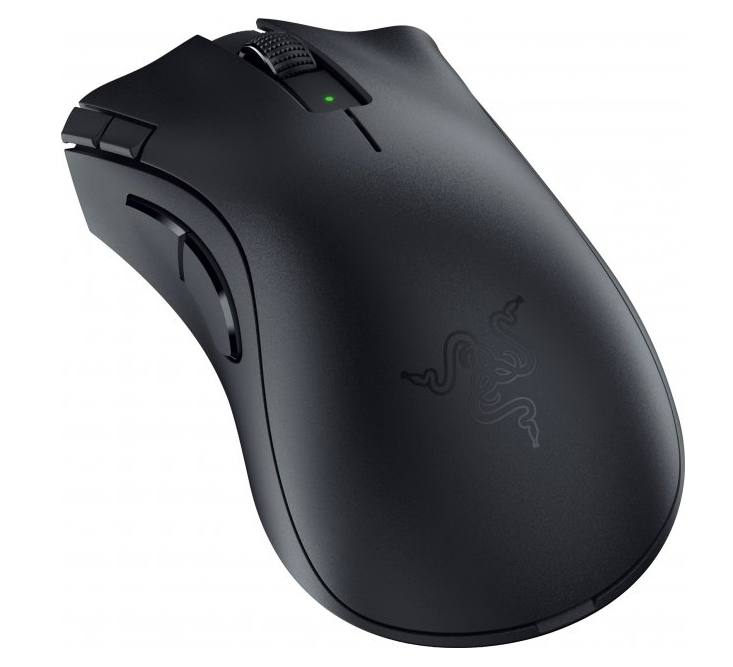 Razer DeathAdder V2 X HyperSpeed - Maus - ergonomisch - Für Rechtshänder - optisch - 7 Tasten - kabellos - 2.4 GHz, Bluetooth 5.1 LE - kabelloser Empfänger (USB)