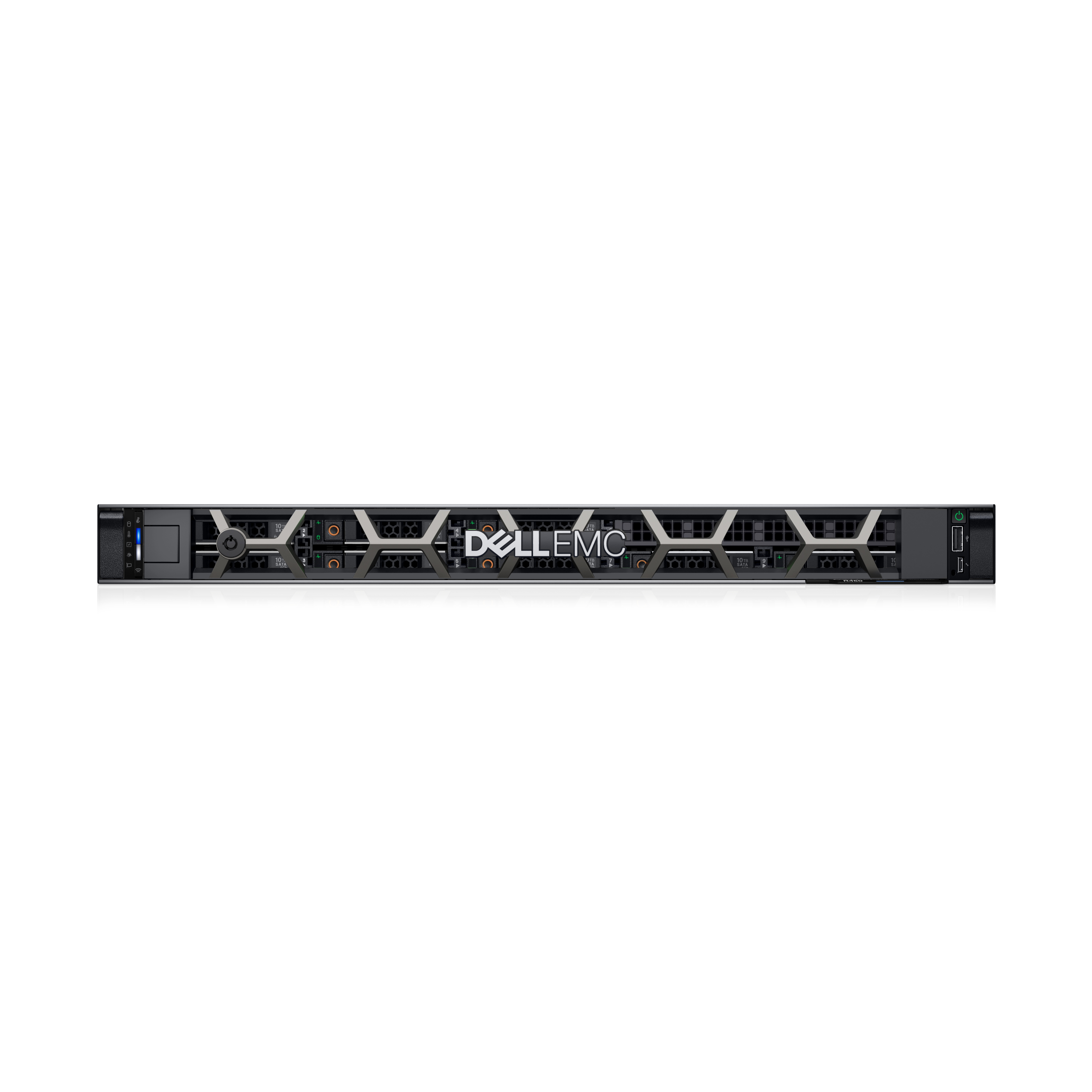 Dell PowerEdge R450 - Server - Rack-Montage - 1U - zweiweg - 1 x Xeon Silver 4309Y / 2.8 GHz - RAM 16 GB - SAS - Hot-Swap 6.4 cm (2.5")