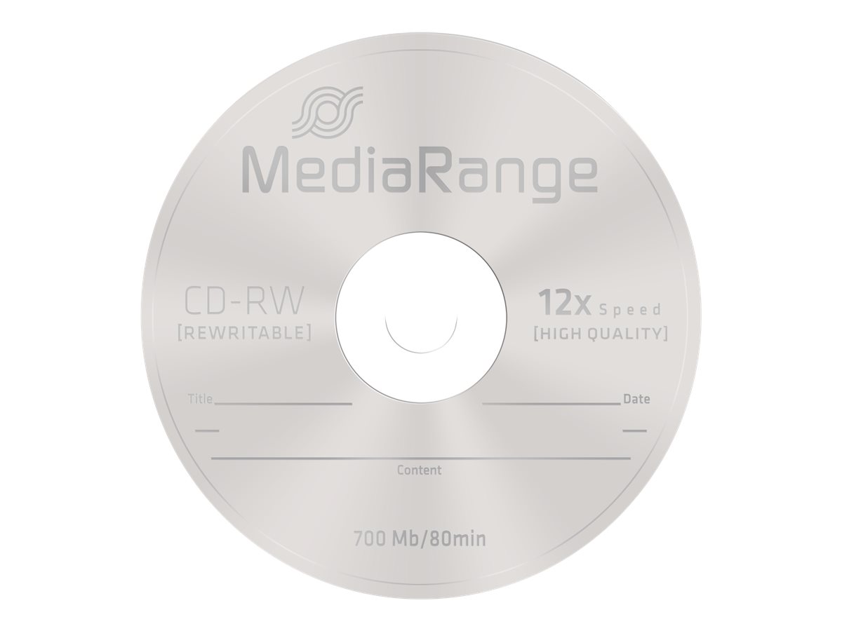 MEDIARANGE 10 x CD-RW - 700 MB (80 Min) 12x
