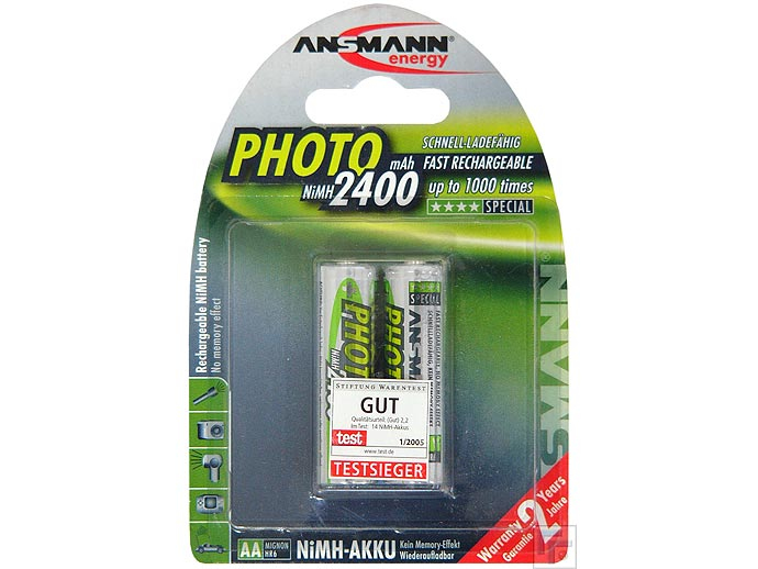 Ansmann Mignon Photo - Batterie 2 x AA-Typ - NiMH - (wiederaufladbar)