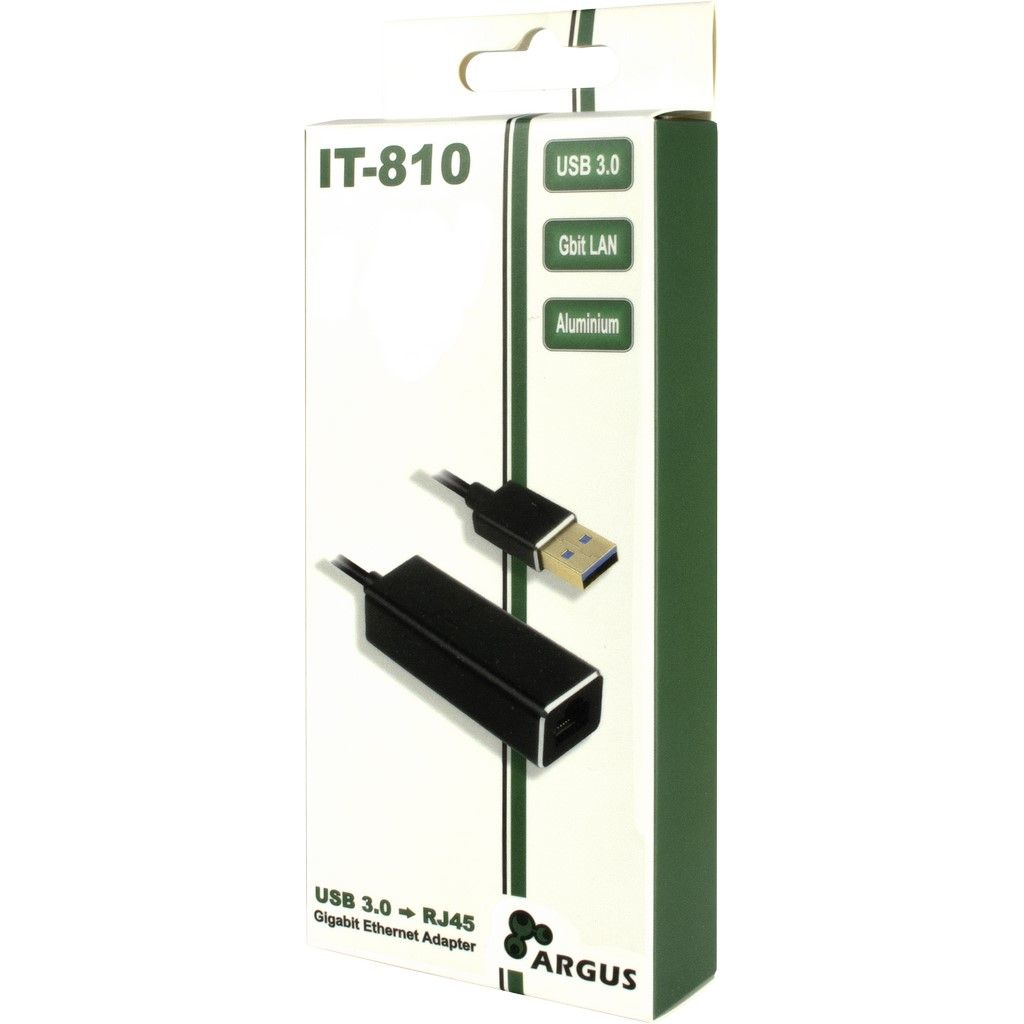Inter-Tech Argus IT-810 - Netzwerkadapter - USB 3.0 - Gigabit Ethernet