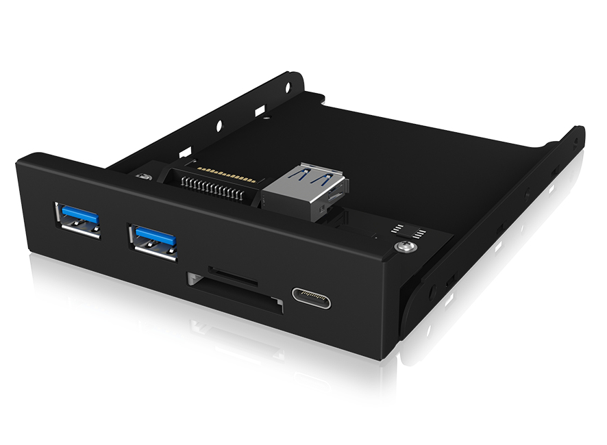 ICY BOX IB-HUB1417-i3 - Hub - 2 x SuperSpeed USB 3.0 + 1 x USB-C