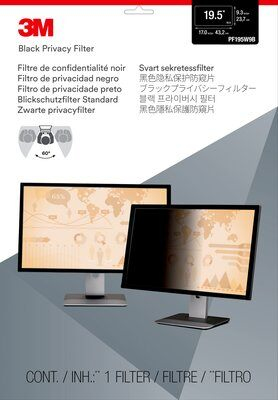 3M Blickschutzfilter für 19,5" Breitbild-Monitor - Blickschutzfilter für Bildschirme - 49,5 cm Breitbild (19,5 Zoll Breitbild)