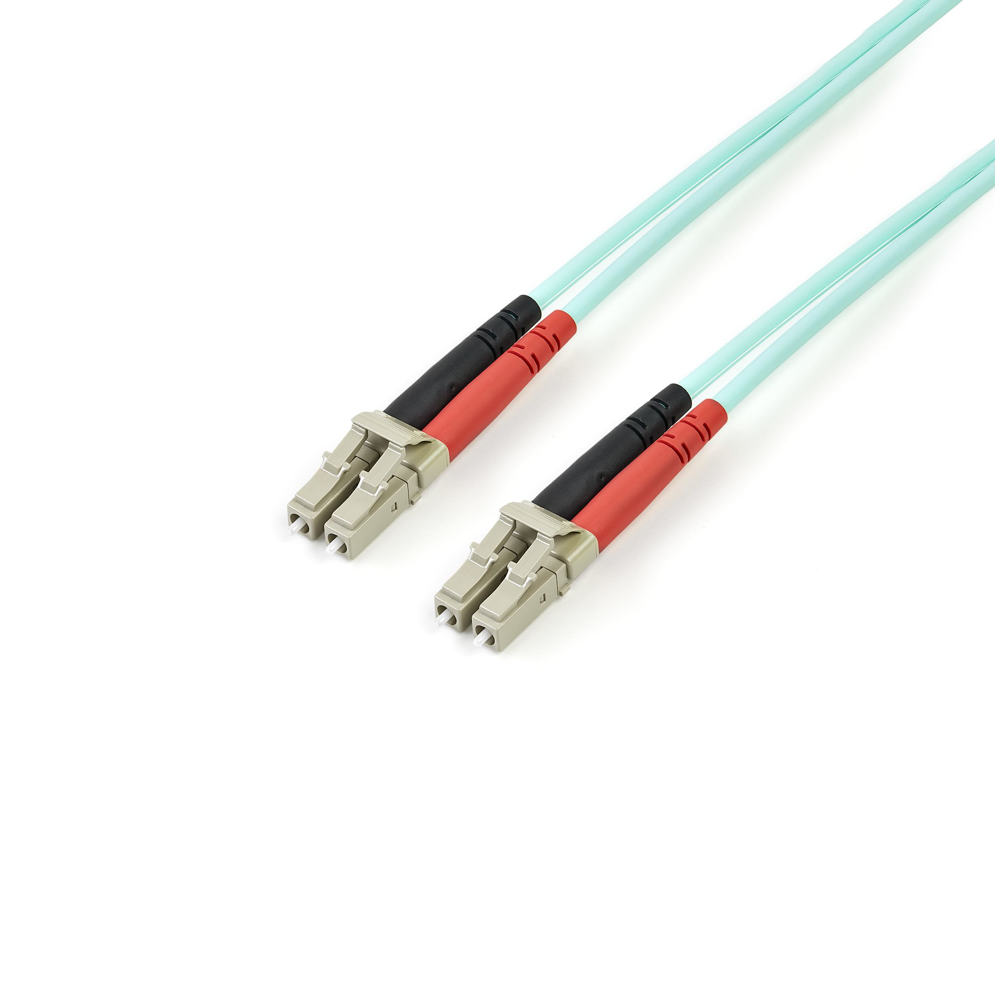 StarTech.com 2m Fiber Optic Cable - 10 Gb Aqua - Multimode Duplex 50/125 - LSZH - LC/LC - OM3 - LC to LC Fiber Patch Cable - Patch-Kabel - LC Multi-Mode (M)