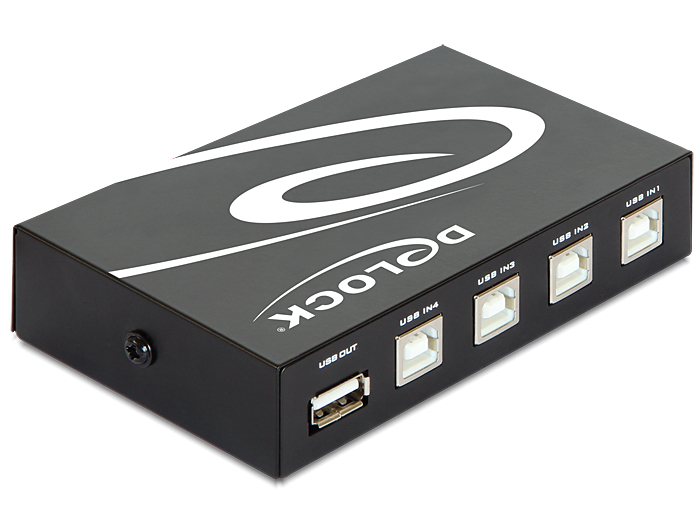 Delock Switch USB 2.0 4 port manual - USB-Umschalter für die gemeinsame Nutzung von Peripheriegeräten