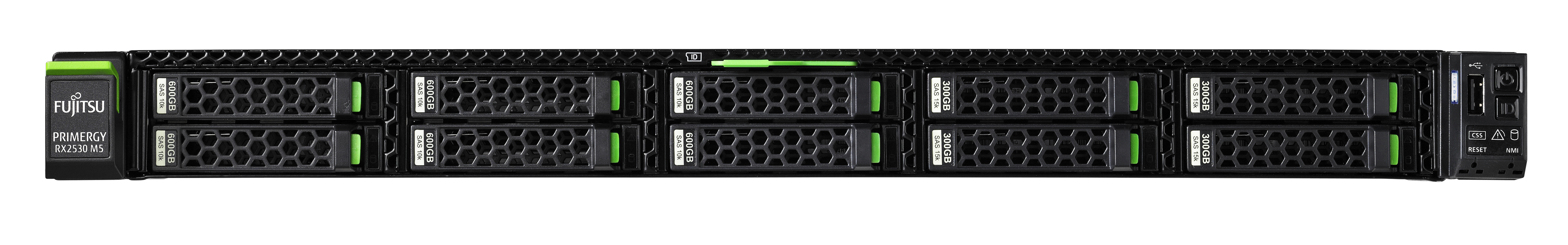 Fujitsu PRIMERGY RX2530 M4 - Server - Rack-Montage - 1U - zweiweg - 1 x Xeon Gold 6234 / 3.3 GHz - RAM 32 GB - SATA - Hot-Swap 6.4 cm (2.5")