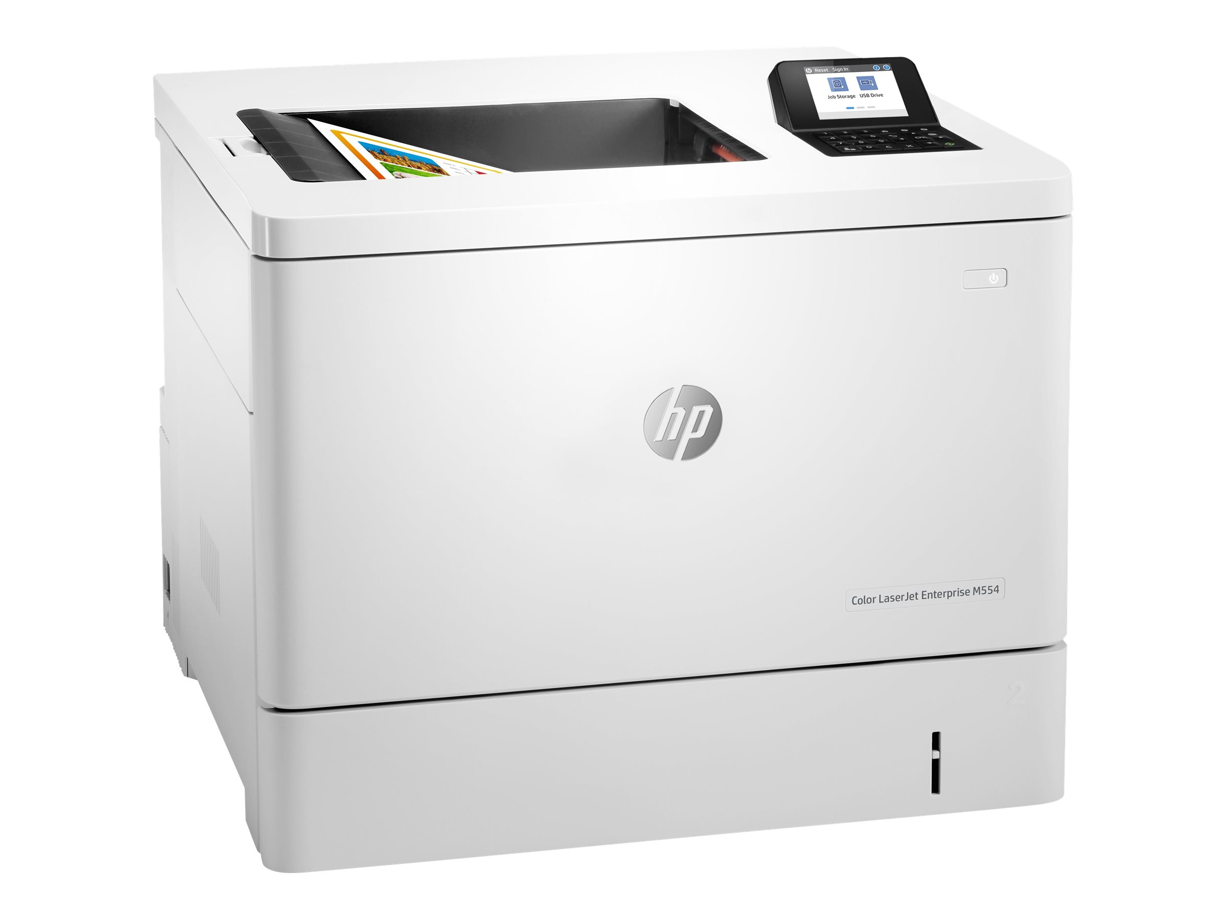 HP LaserJet Enterprise M554dn - Drucker - Farbe - Duplex - Laser - A4/Legal - 1200 x 1200 dpi - bis zu 33 Seiten/Min. (einfarbig)/