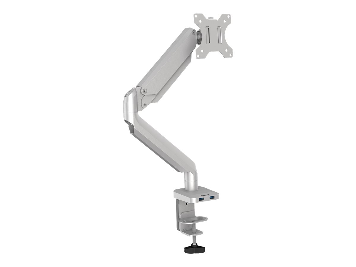 Fellowes Platinum Series - Befestigungskit - einstellbarer Arm - für Monitor - Aluminium - Silber - Bildschirmgröße: bis zu 68,6 cm (bis zu 27 Zoll)