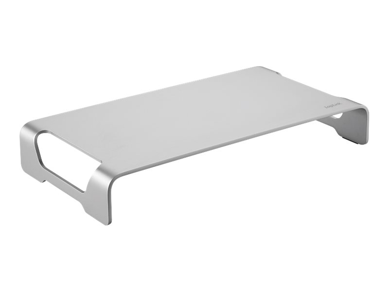 LogiLink Aluminum Tabletop Monitor Riser - Aufstellung für Monitor/Notebook (Ultra-dünn)