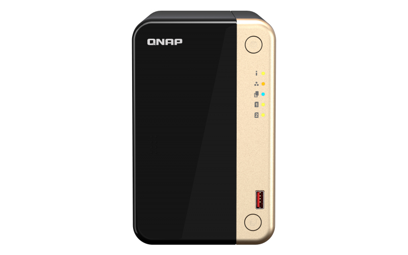 QNAP TS-264 - NAS - Tower - Intel® Celeron® - N5095 - Schwarz - Gold