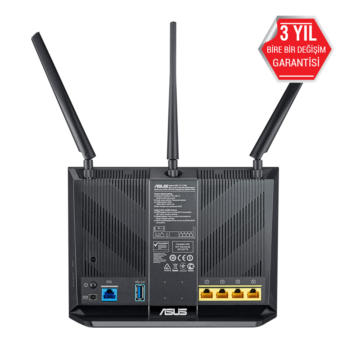 ASUS DSL-AC68U - Wireless Router - DSL-Modem