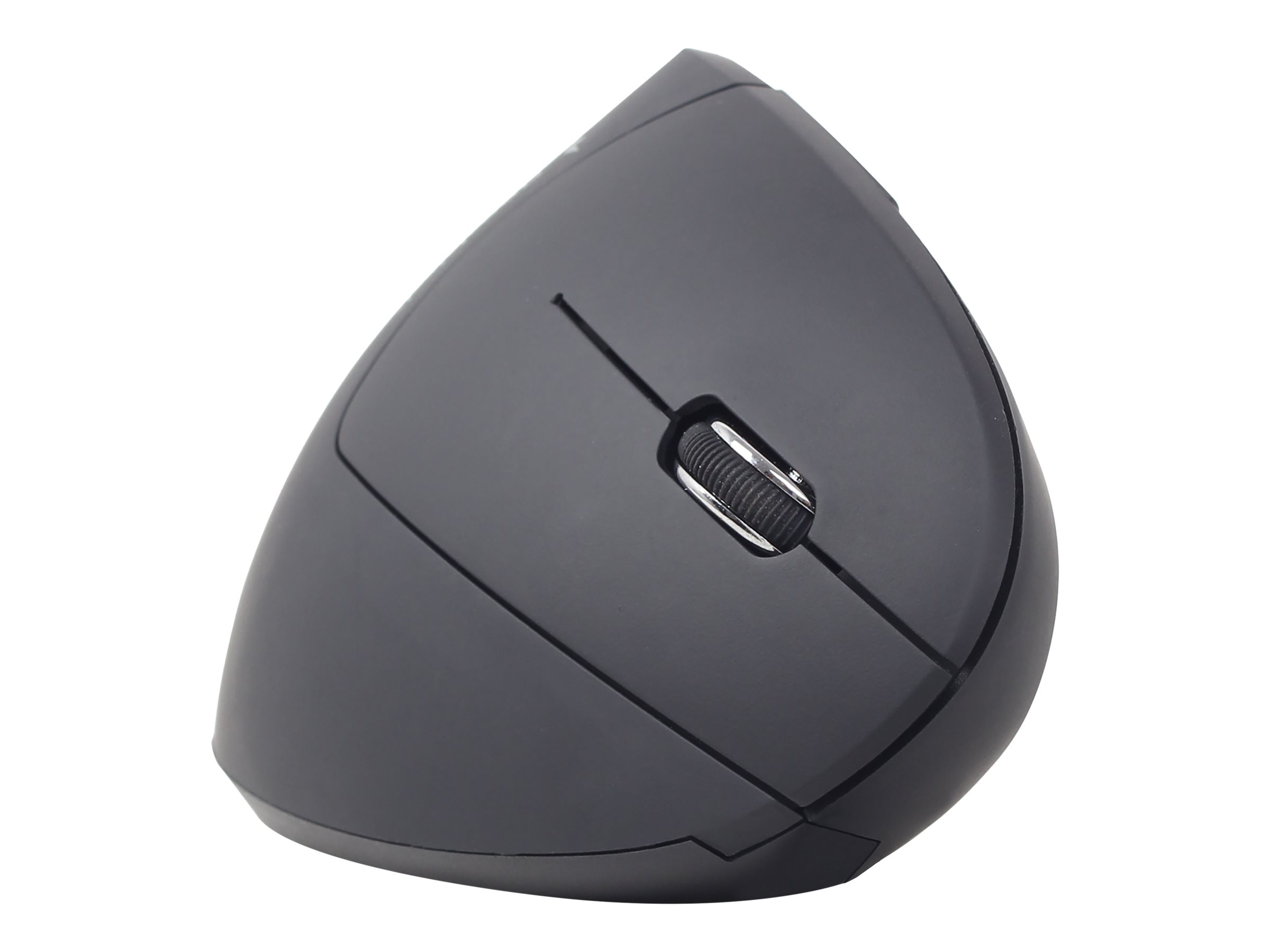 Gembird MUSW-ERGO-01 - Vertikale Maus - ergonomisch - Für Rechtshänder - 6 Tasten - kabellos - 2.4 GHz - kabelloser Empfänger (USB)