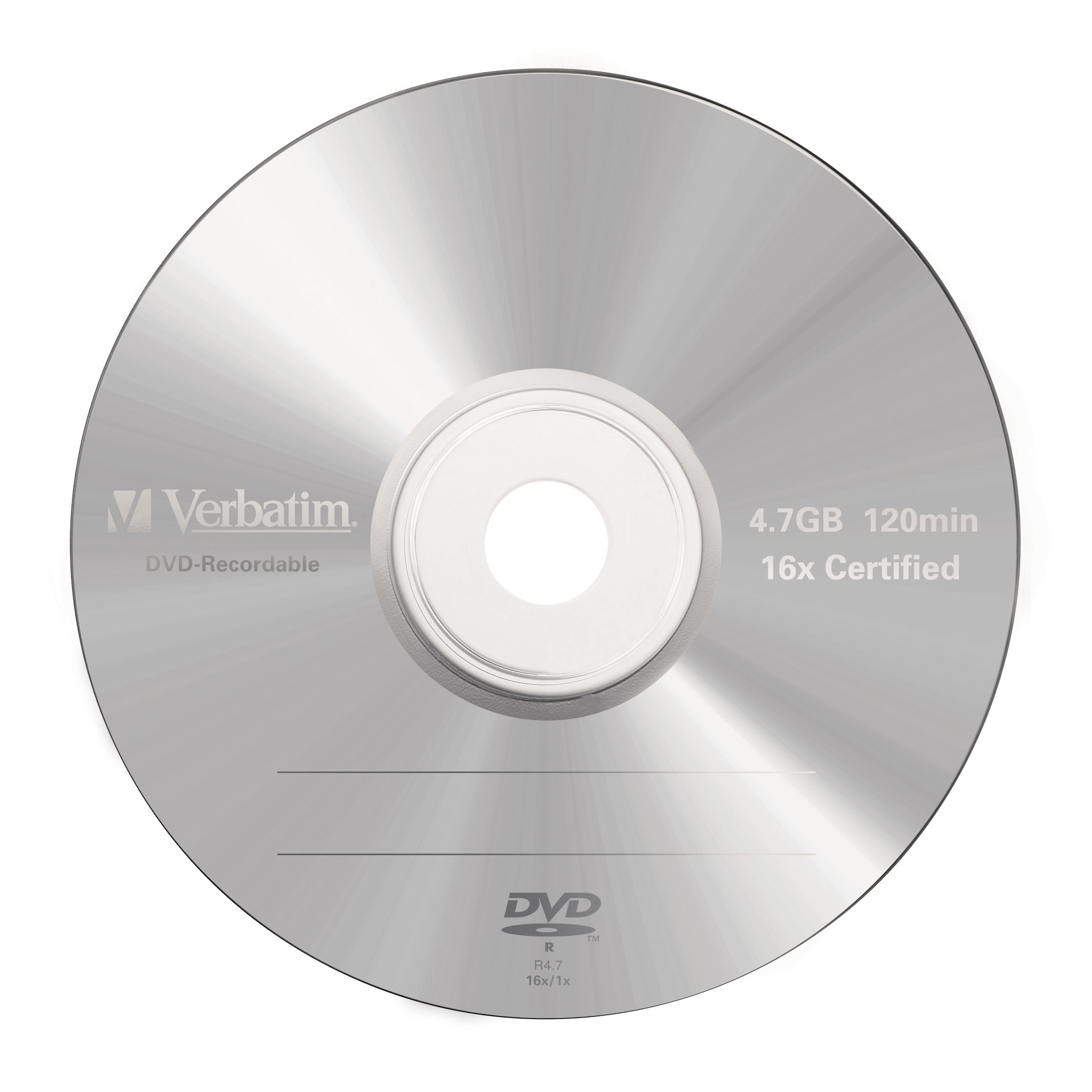 Verbatim 5 x DVD-R - 4.7 GB 16x - mattsilber - Jewel Case (Schachtel)