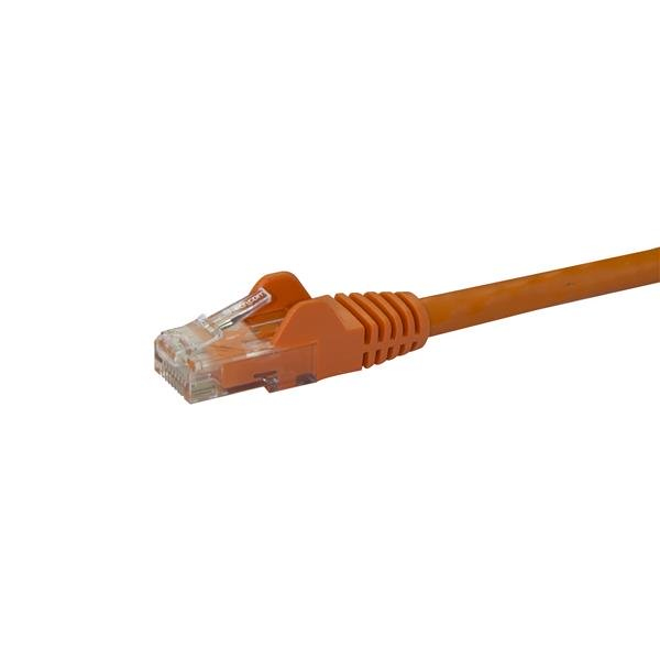 StarTech.com 0,5m Cat6 Snagless RJ45 Ethernet Netzwerkkabel - Orange - 50cm Cat 6 UTP Kabel - Netzwerkkabel - RJ-45 (M)