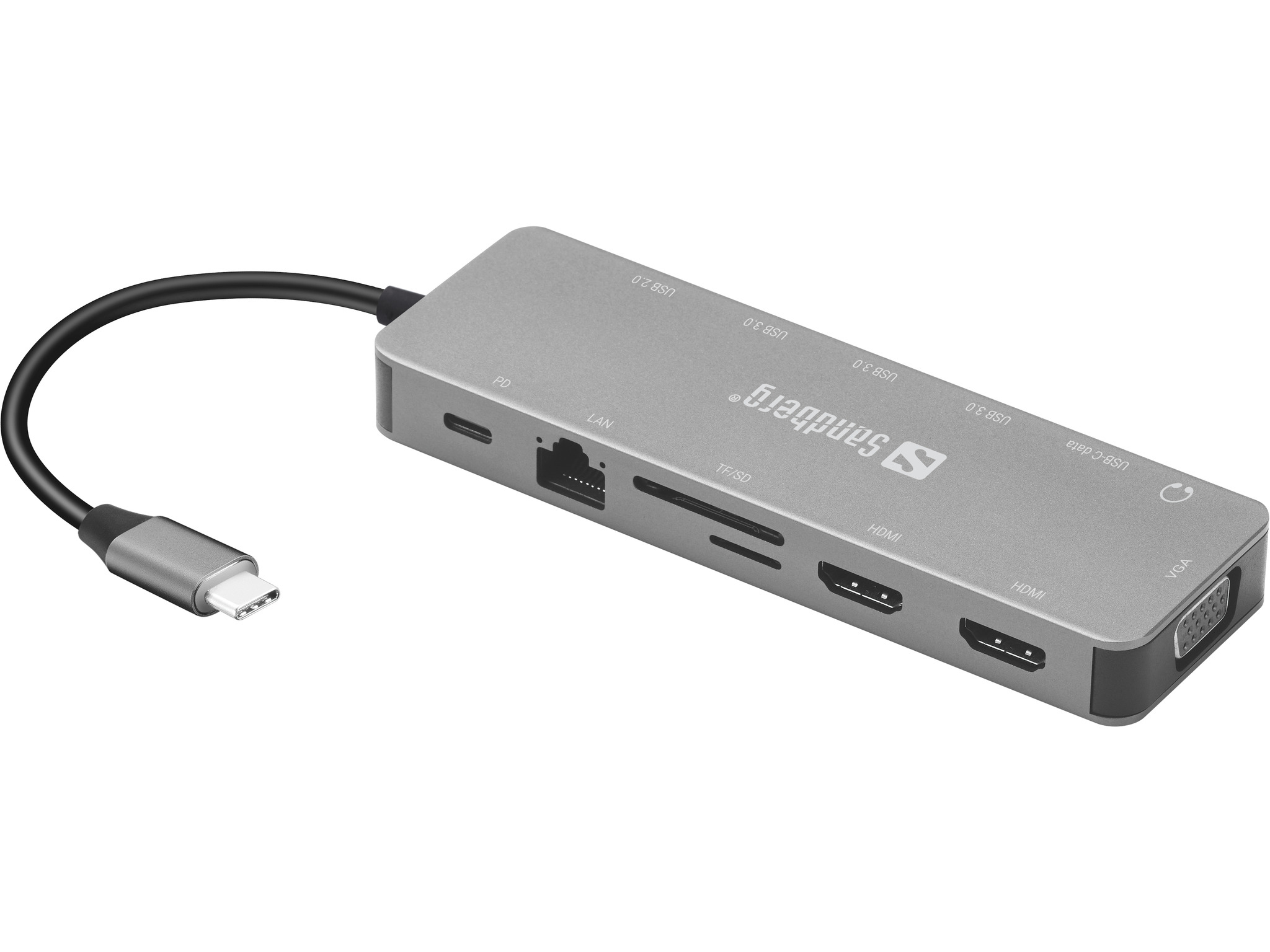 SANDBERG 13-in-1 - Dockingstation - USB-C - VGA, HDMI