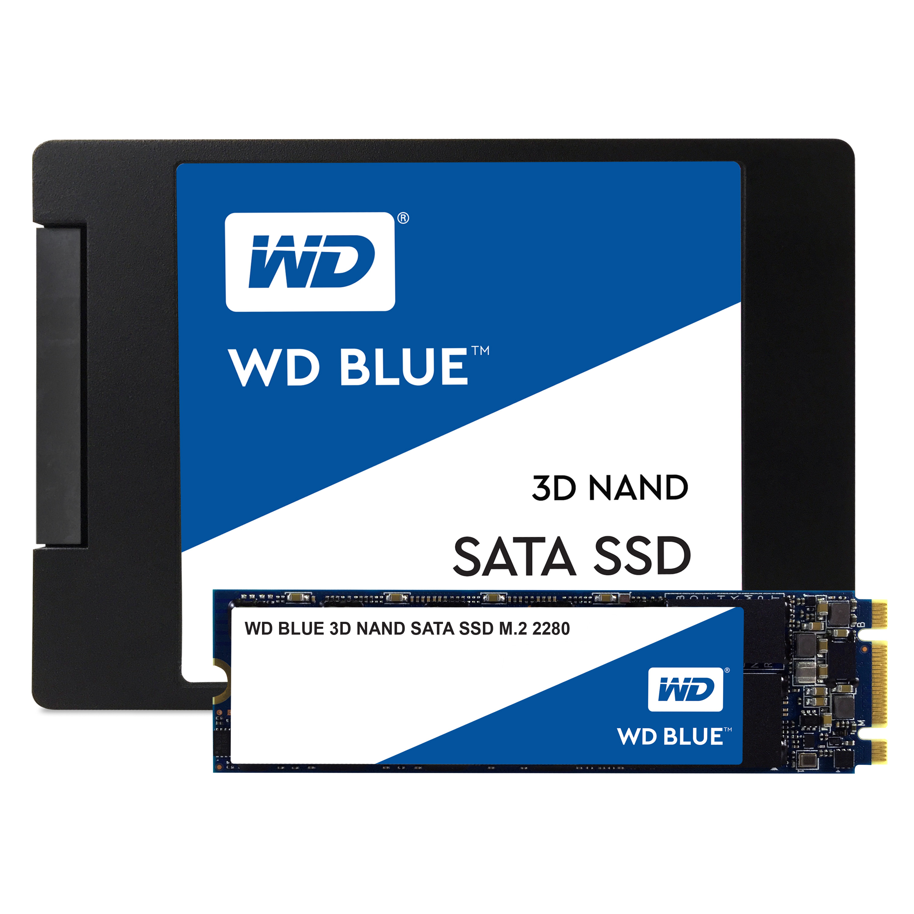 WD Blue 3D NAND SATA SSD WDS100T2B0A - 1 TB SSD - intern - 2.5" (6.4 cm)