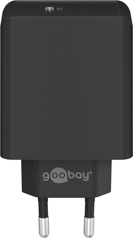 Goobay USB-Schnellladegerät schwarz3A USB-C Power Delivery 65W