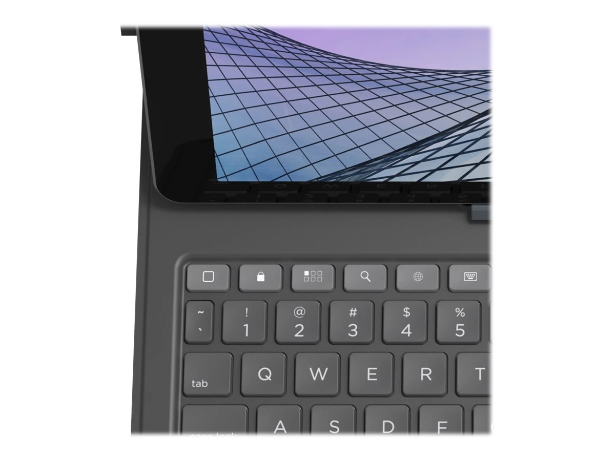 ZAGG Messenger Folio 2 - Tastatur und Foliohülle - Bluetooth - QWERTZ - Deutsch - holzkohlefarben  Tastatur, holzkohlefarben  Gehäuse - für Apple 10.2-inch iPad (7. Generation, 8. Generation)