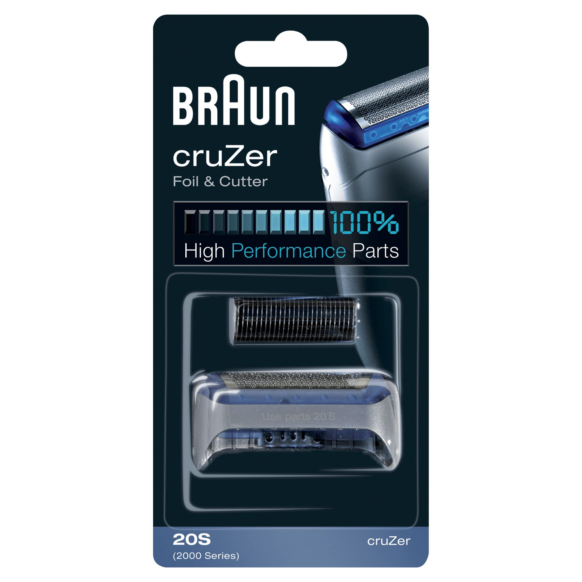 Braun Cruzer 20S - Ersatzscherblatt und Schermesser