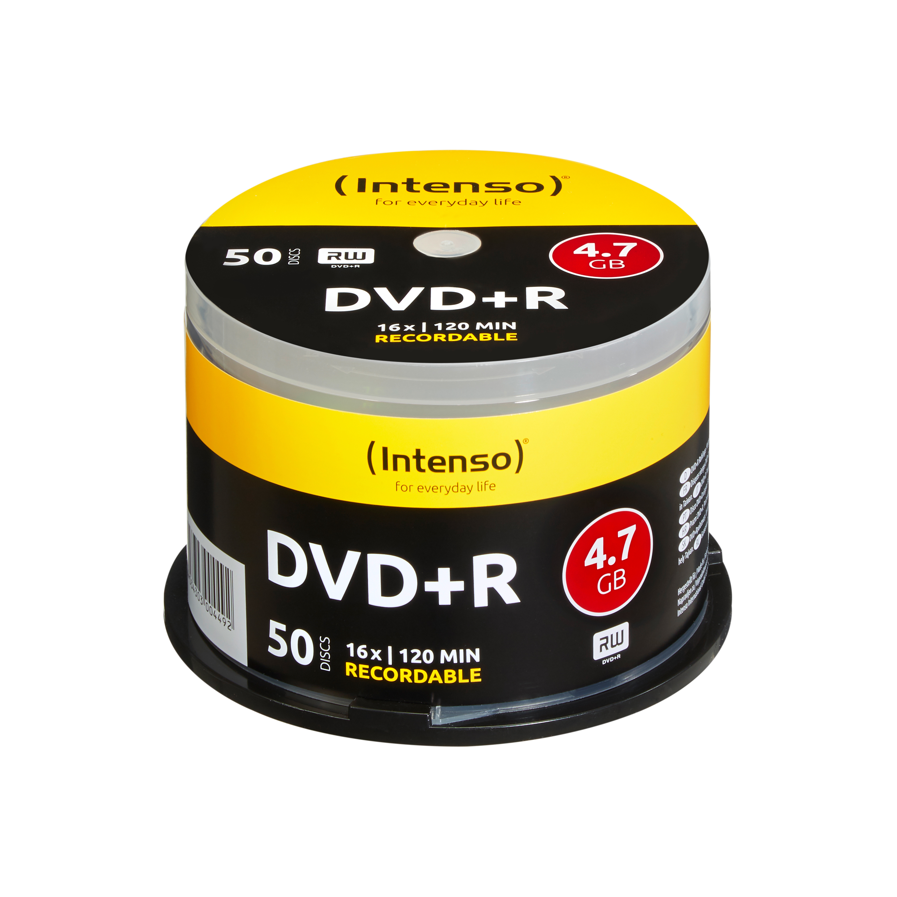 Intenso 50 x DVD+R - 4.7 GB 16x - Spindel