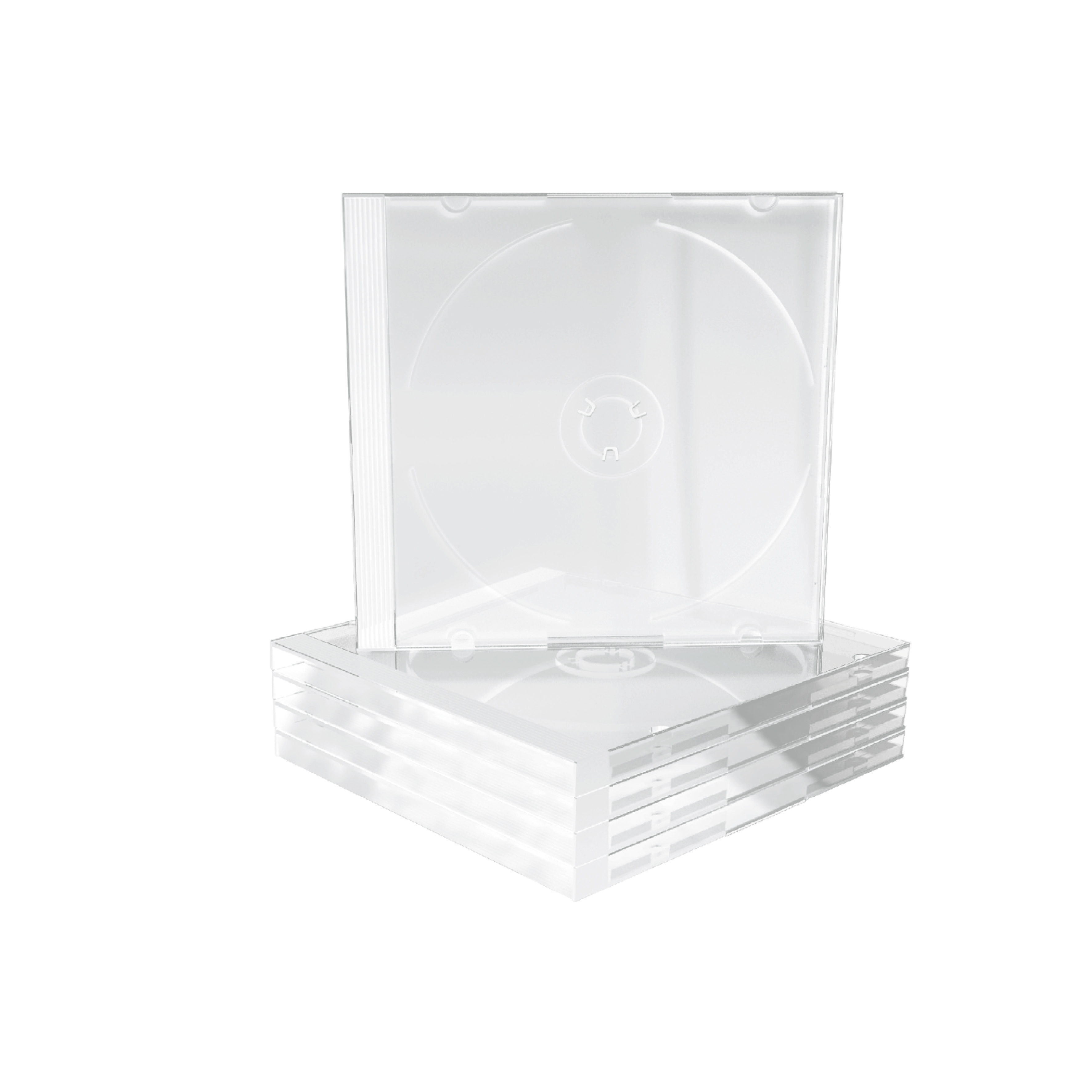 MEDIARANGE Behälter CD-Aufbewahrung - Kapazität: 1 CD/DVD - durchsichtig (Packung mit 100)