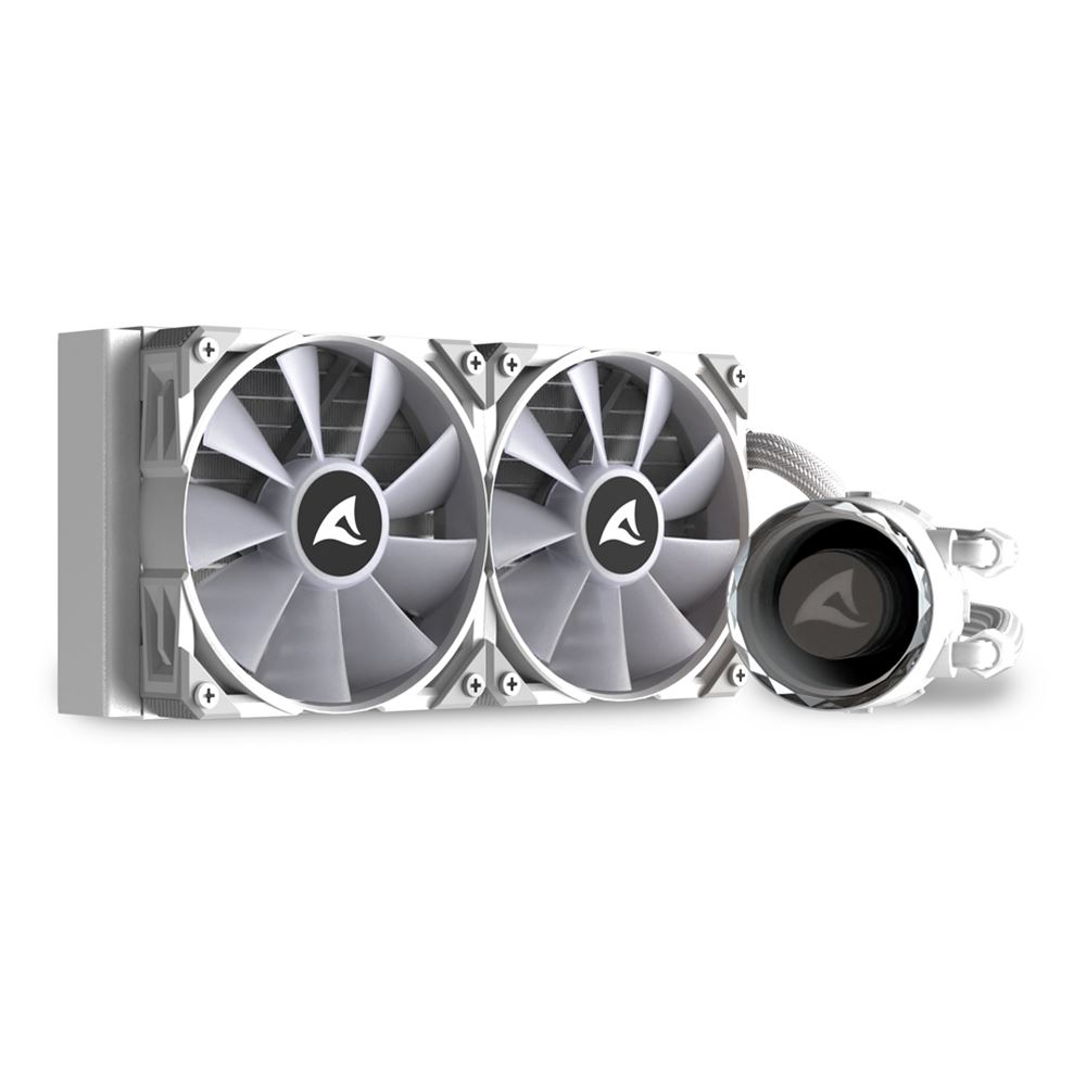 Sharkoon S80 RGB White AiO 240mm Wasserkühlung - CPU-Kühler - AMD