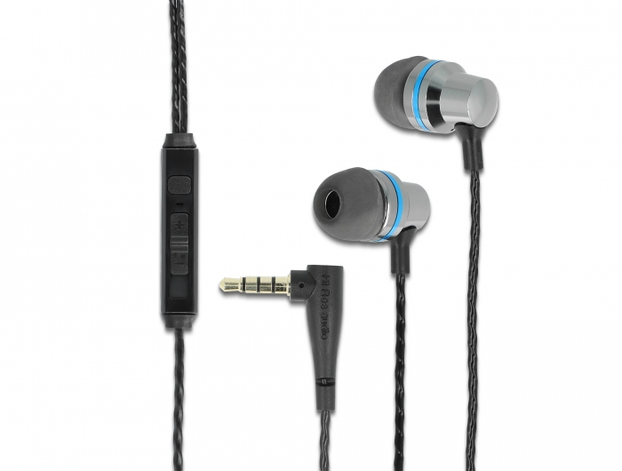 Delock Ohrhörer mit Mikrofon - im Ohr - kabelgebunden