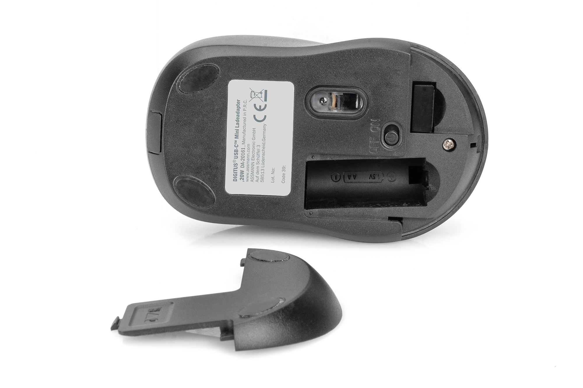 DIGITUS Wireless Optical Mouse, 3 Tasten, Silent
