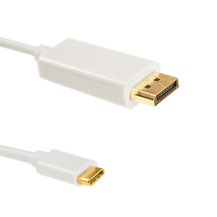 Qoltec 50413 - 2 m - DisplayPort - USB C - Männlich - Männlich - Gerade