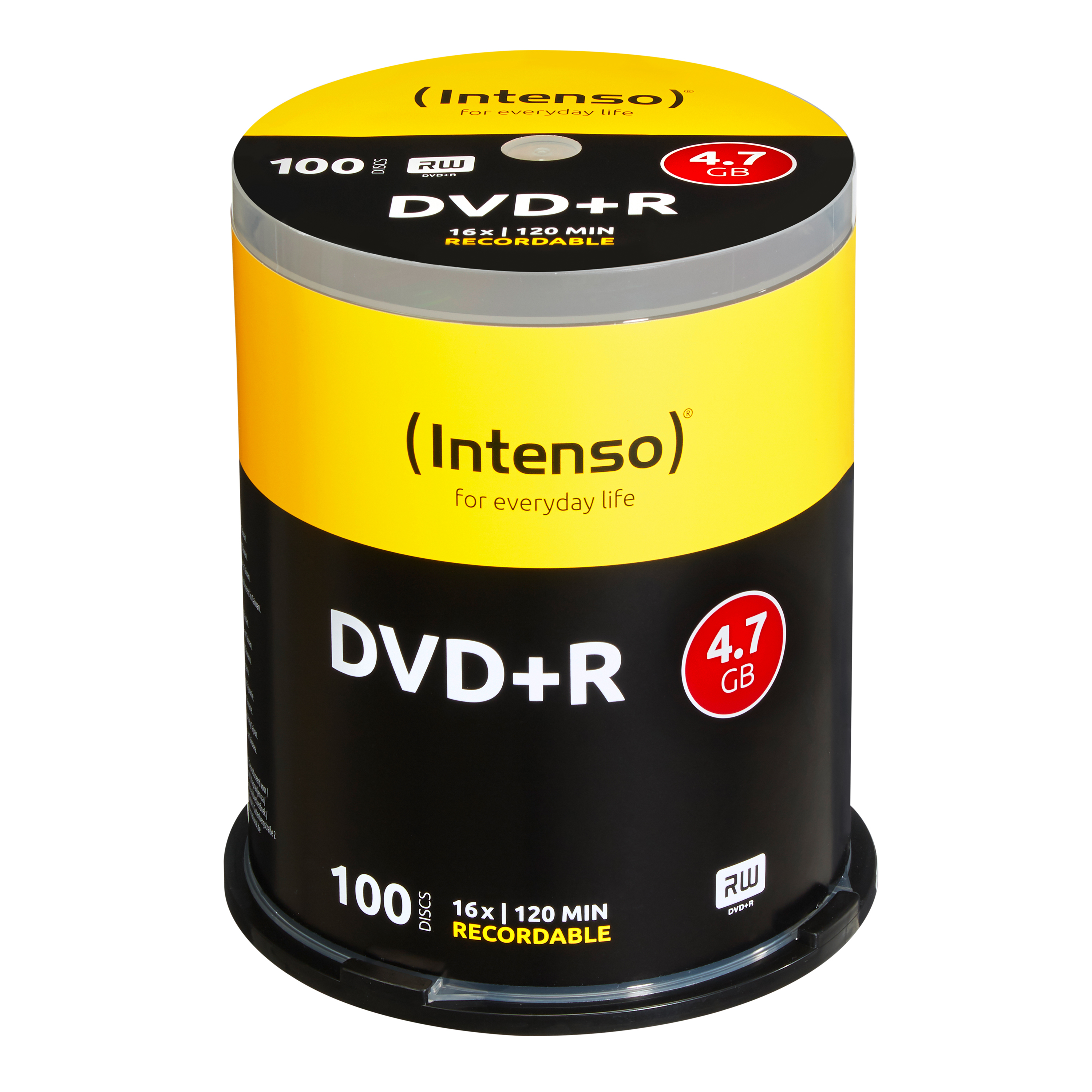 Intenso 100 x DVD+R - 4.7 GB 16x - Spindel