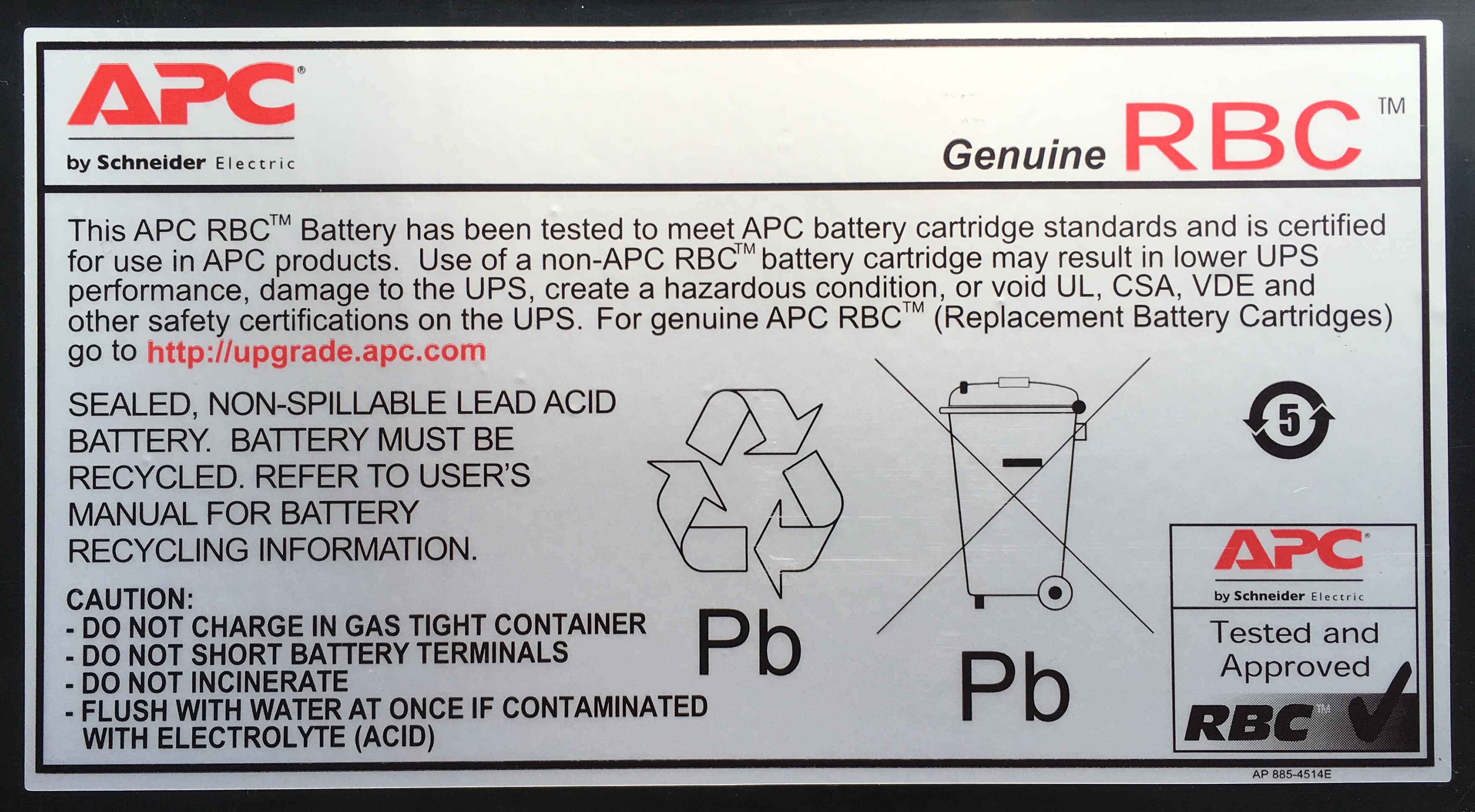 APC Replacement Battery Cartridge #8 - USV-Akku