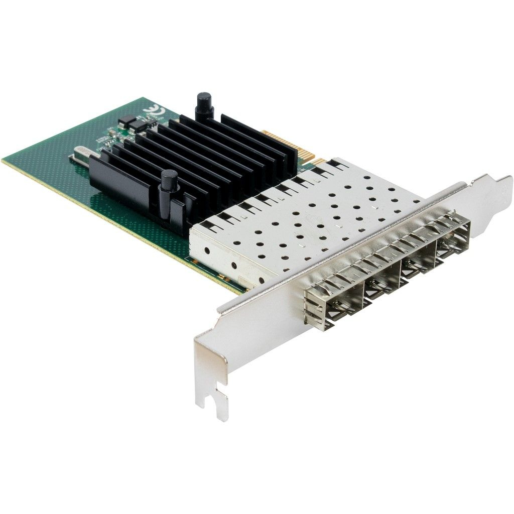Inter-Tech Argus ST-7212 - Netzwerkadapter - PCIe 2.0 x4 Low-Profile - SFP (mini-GBIC)