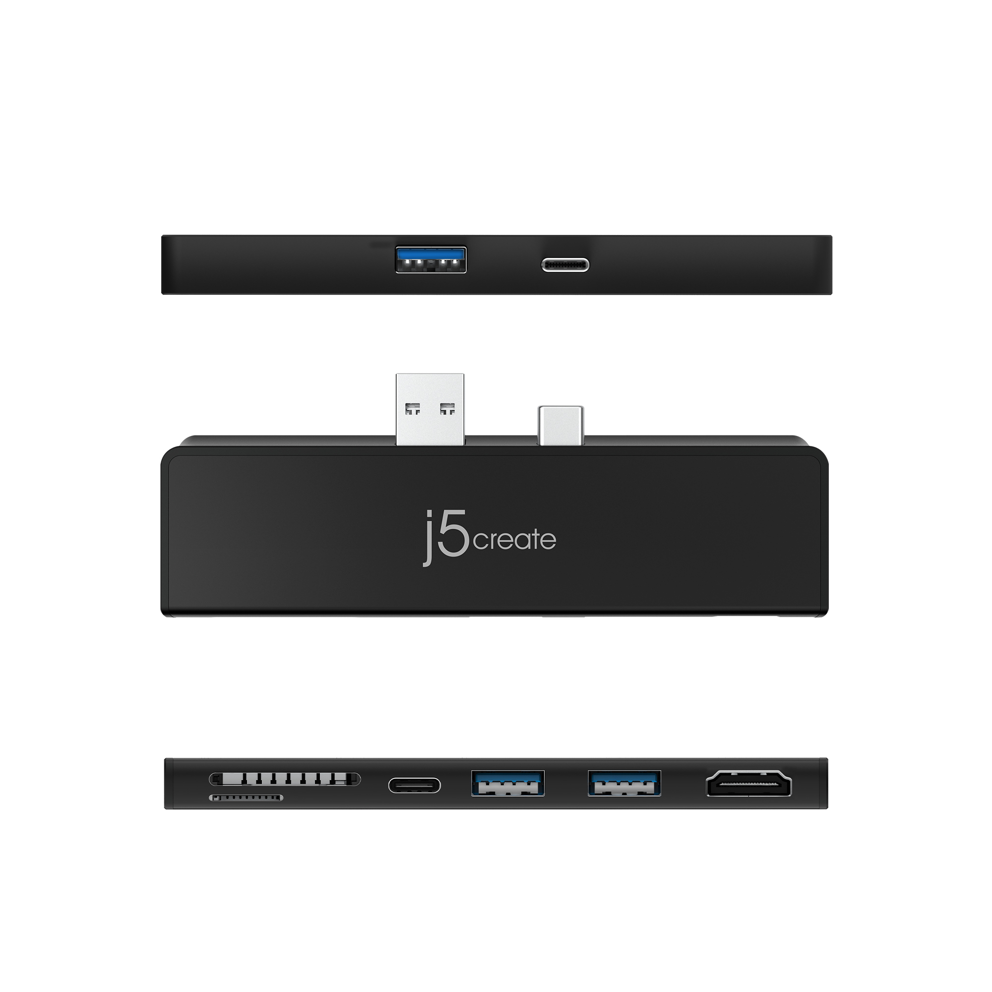 j5create JCD324 - Mini-Dock - für Laptop - USB-C / USB 3.0