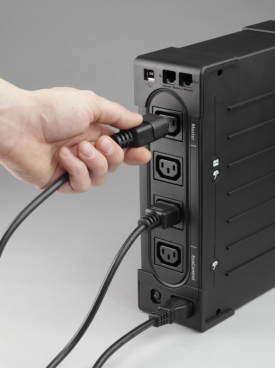 Eaton Ellipse ECO 800 USB IEC - USV (in Rack montierbar/extern) - Wechselstrom 230 V - 500 Watt - 800 VA - USB - Ausgangsanschlüsse: 4 - 2U - 48.3 cm (19")