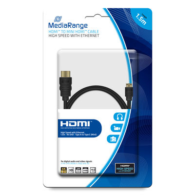 MEDIARANGE HDMI mit Ethernetkabel - HDMI (S)