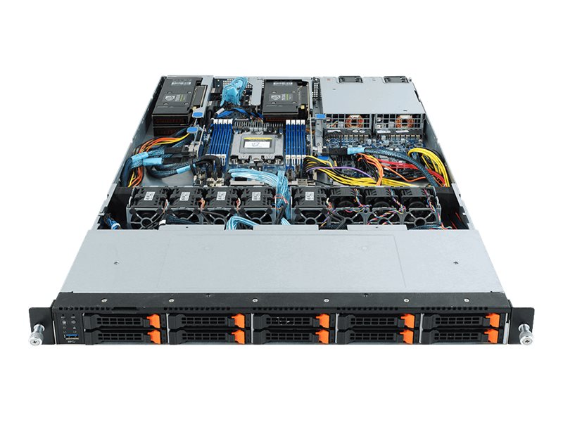 Gigabyte R162-Z10 (rev. 100) - Server - Rack-Montage - 1U - 1-Weg - keine CPU - RAM 0 GB - SATA/SAS/PCI Express - Hot-Swap 6.4 cm (2.5")