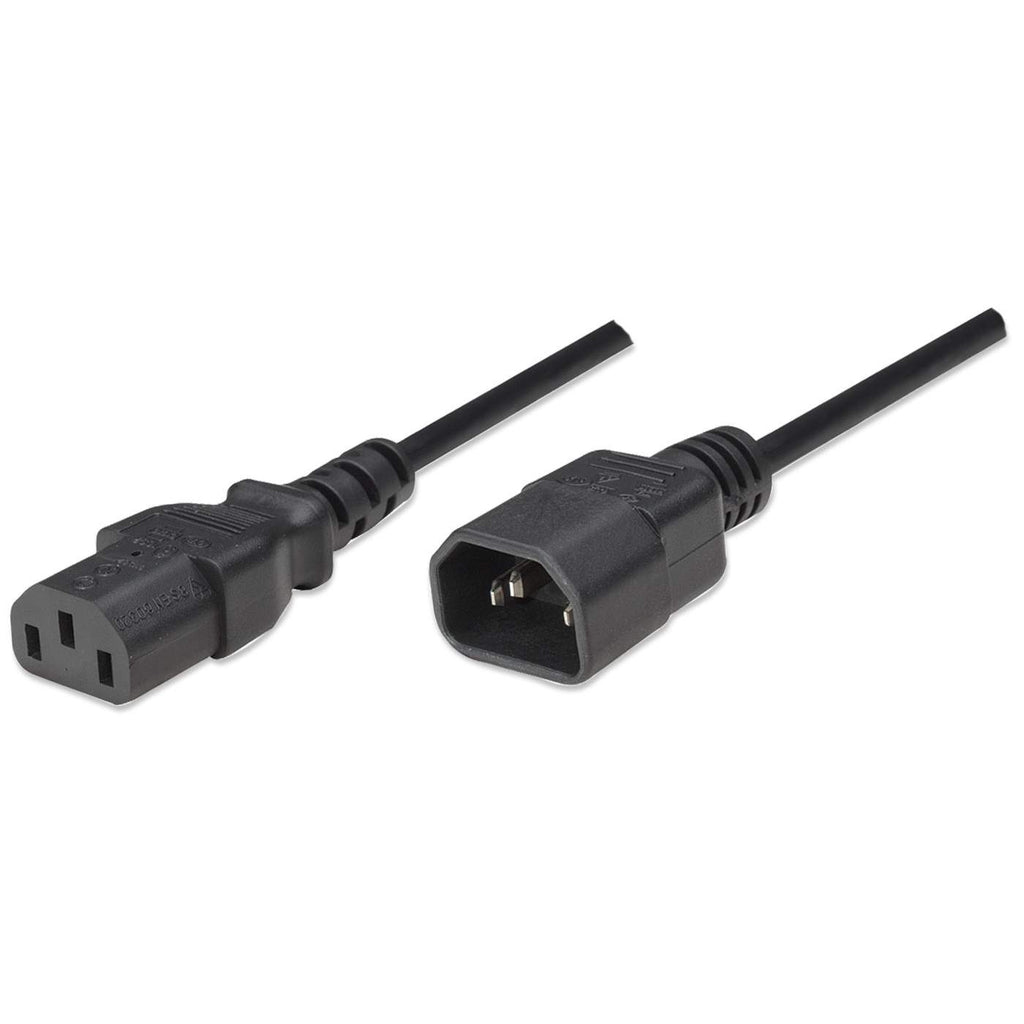 Manhattan Power Cord/Cable, C14 Male to C13 Female (kettle lead)