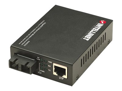 Intellinet Gigabit Ethernet Media Converter, 1000Base-T to 1000Base-Sx (SC)