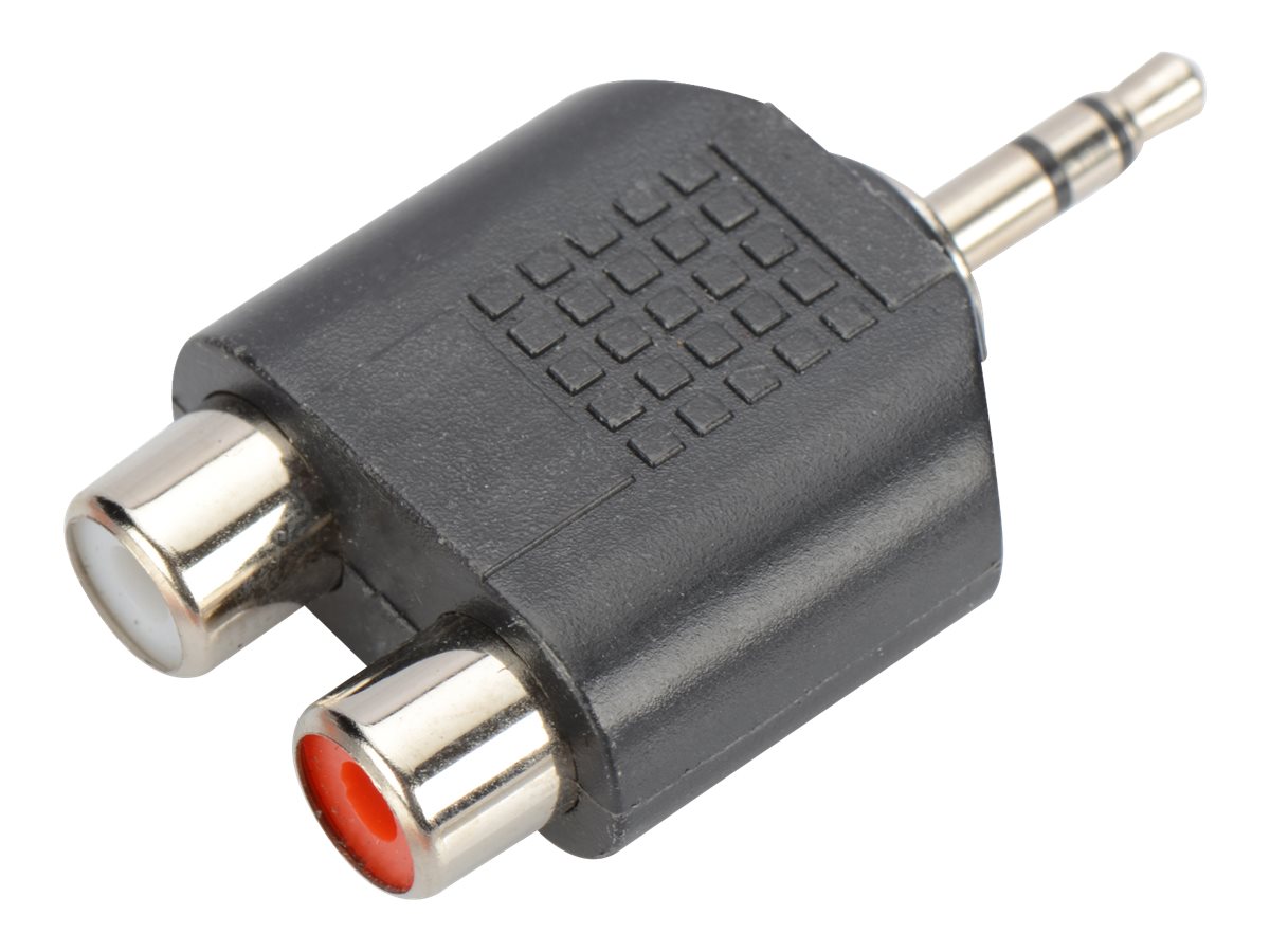 ednet.  Audio-Adapter - RCA x 2 (W) bis Stereo Mini-Klinkenstecker (S)