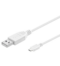 Goobay 1.8m USB 2.0 A/Micro-B - 1,8 m - USB A - Micro-USB B - USB 2.0 - Männlich/Männlich - Weiß