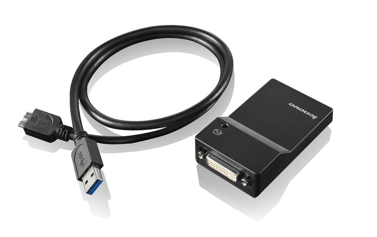 Lenovo USB 3.0 to DVI/VGA Monitor Adapter - Externer Videoadapter