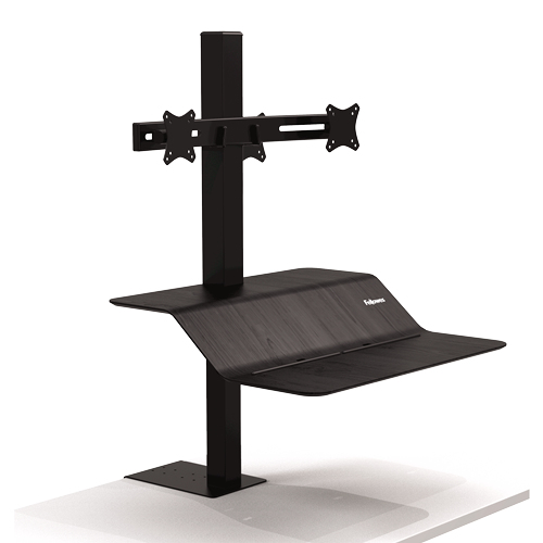 Fellowes Lotus VE Sit-Stand Workstation - Befestigungskit für 2 LCD-Displays/Tastatur/Maus